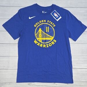 Nike Golden State Warriors Klay Thompson T-Shirt Blue/Yellow Size M NWT
